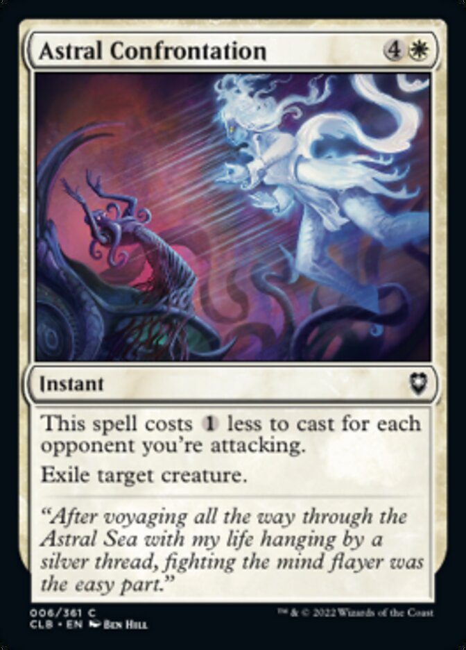 Astral Confrontation [Commander Legends: Battle for Baldur's Gate] | Jomio and Rueliete's Cards and Comics