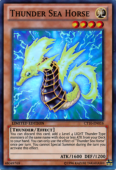 Thunder Sea Horse [CT10-EN016] Super Rare | Jomio and Rueliete's Cards and Comics