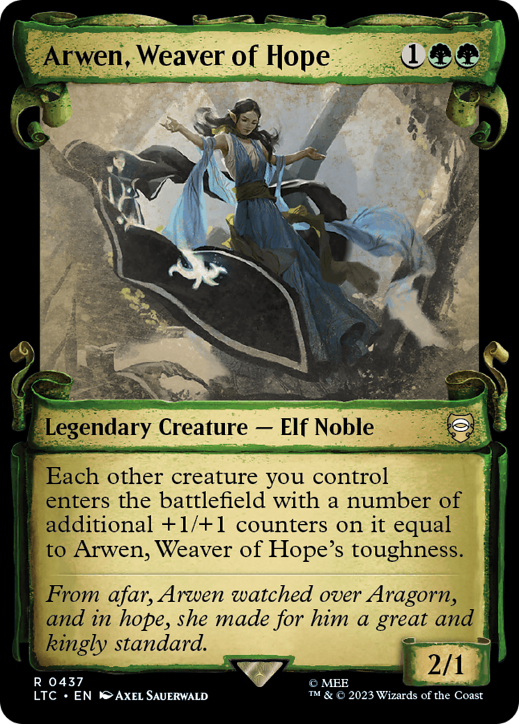 Arwen, Weaver of Hope [The Lord of the Rings: Tales of Middle-Earth Commander Showcase Scrolls] | Jomio and Rueliete's Cards and Comics