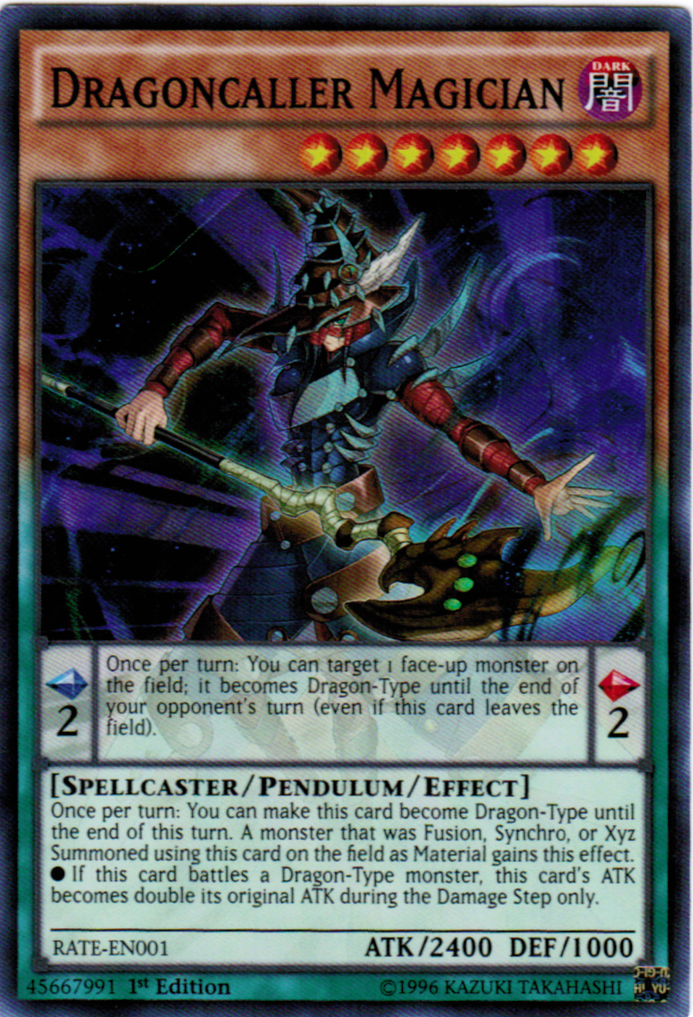 Dragoncaller Magician [RATE-EN001] Super Rare | Jomio and Rueliete's Cards and Comics