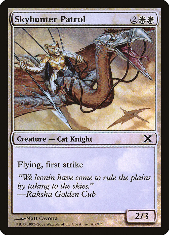 Skyhunter Patrol (Premium Foil) [Tenth Edition] | Jomio and Rueliete's Cards and Comics