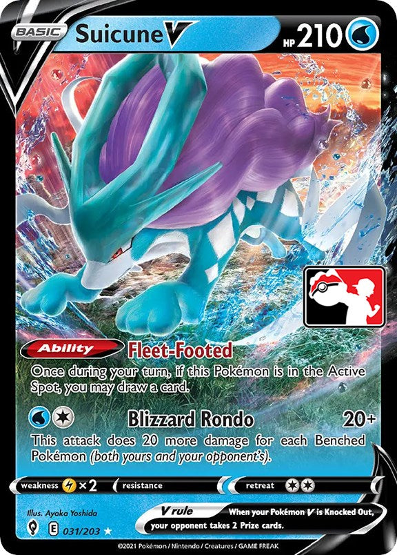 Suicune V (031/203) [Prize Pack Series One] | Jomio and Rueliete's Cards and Comics