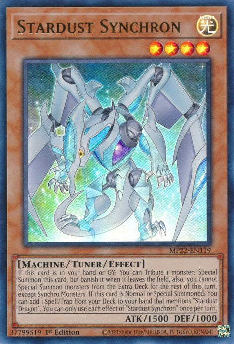 Stardust Synchron [MP22-EN119] Ultra Rare | Jomio and Rueliete's Cards and Comics