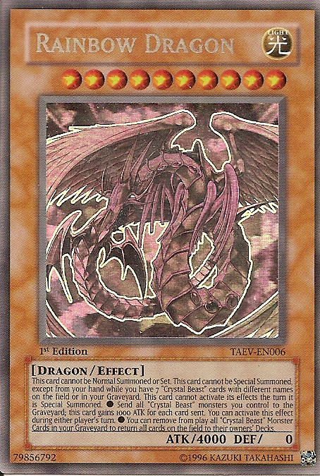 Rainbow Dragon [TAEV-EN006] Ghost Rare | Jomio and Rueliete's Cards and Comics
