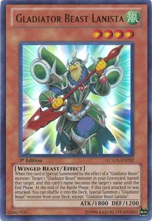 Gladiator Beast Lanista [LCGX-EN252] Ultra Rare | Jomio and Rueliete's Cards and Comics