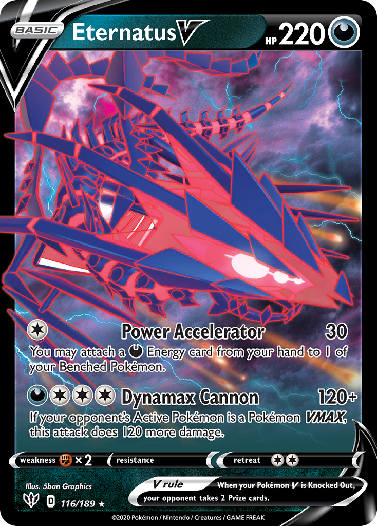 Eternatus V (116/189) (Jumbo Card) [Sword & Shield: Darkness Ablaze] | Jomio and Rueliete's Cards and Comics