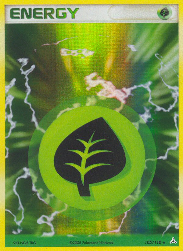 Grass Energy (105/110) [EX: Holon Phantoms] | Jomio and Rueliete's Cards and Comics