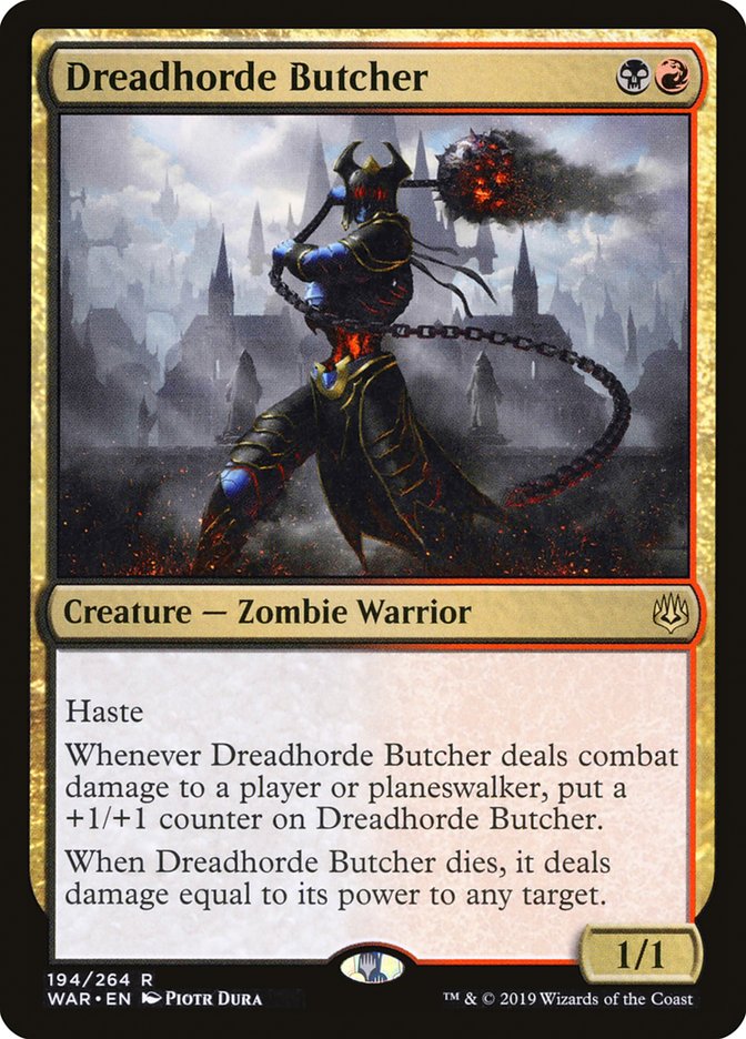 Dreadhorde Butcher [War of the Spark] | Jomio and Rueliete's Cards and Comics