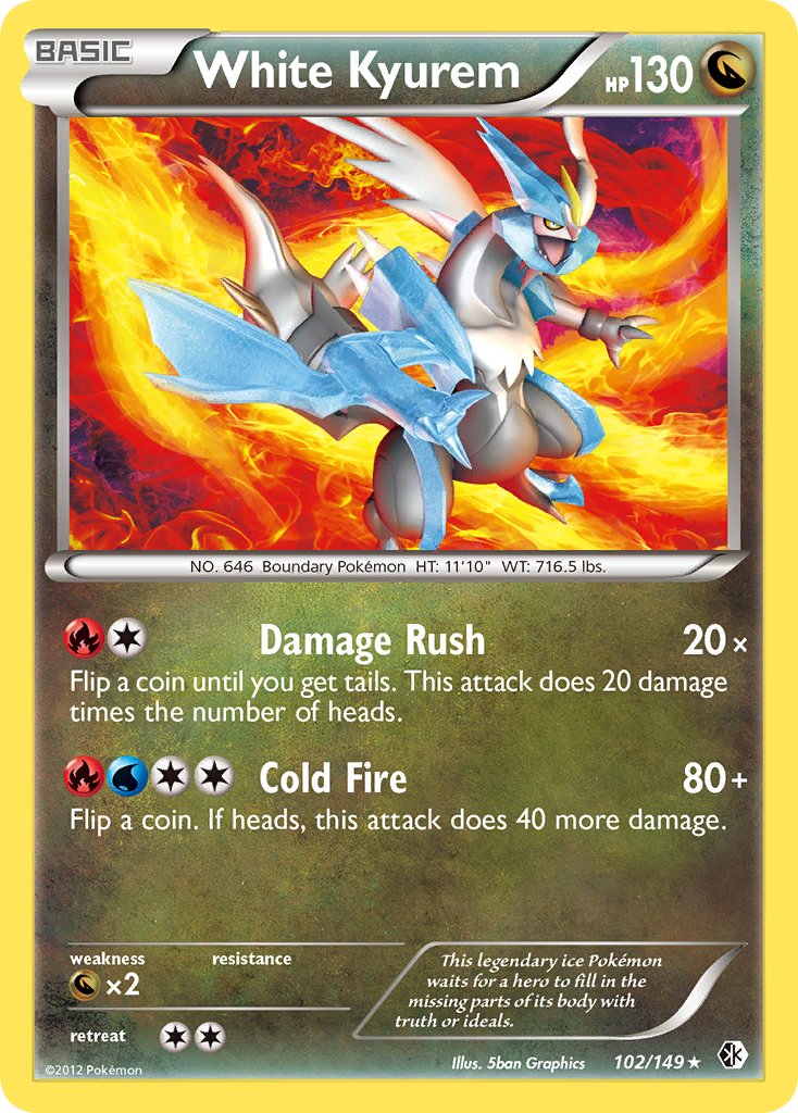 White Kyurem (102/149) (Theme Deck Exclusive) [Black & White: Boundaries Crossed] | Jomio and Rueliete's Cards and Comics