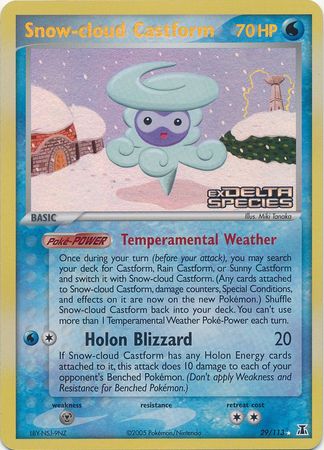 Snow-cloud Castform (29/113) (Stamped) [EX: Delta Species] | Jomio and Rueliete's Cards and Comics
