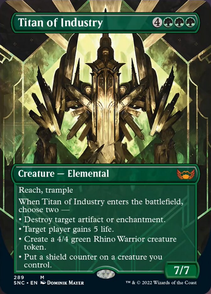 Titan of Industry (Borderless Alternate Art) [Streets of New Capenna] | Jomio and Rueliete's Cards and Comics