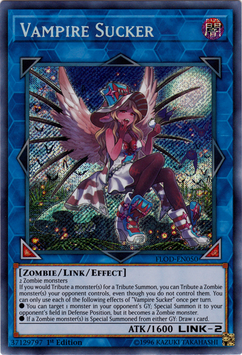 Vampire Sucker [FLOD-EN050] Secret Rare | Jomio and Rueliete's Cards and Comics