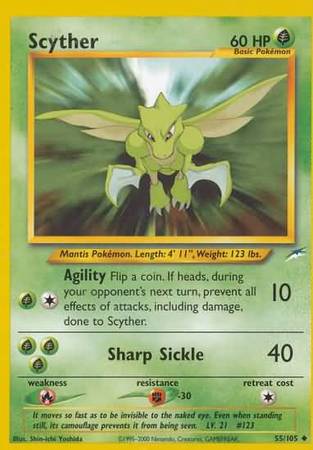 Scyther (55/105) [Neo Destiny Unlimited] | Jomio and Rueliete's Cards and Comics