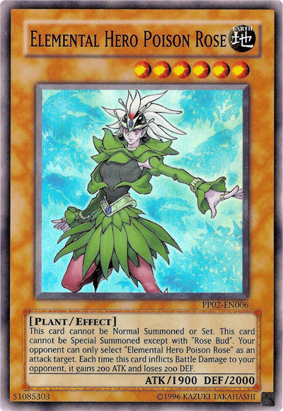 Elemental Hero Poison Rose [PP02-EN006] Super Rare | Jomio and Rueliete's Cards and Comics