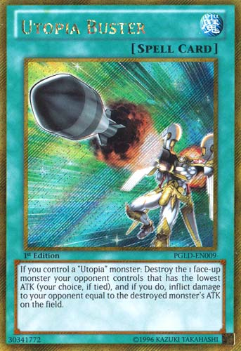 Utopia Buster [PGLD-EN009] Gold Secret Rare | Jomio and Rueliete's Cards and Comics