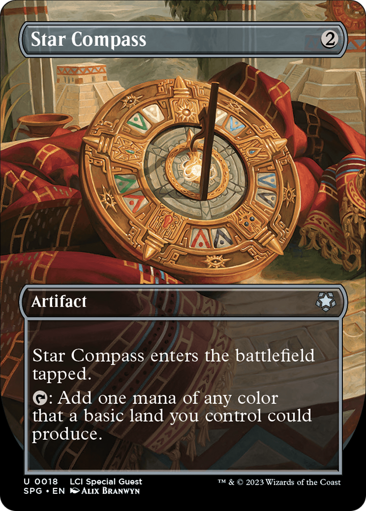 Star Compass (Borderless) [The Lost Caverns of Ixalan Special Guests] | Jomio and Rueliete's Cards and Comics
