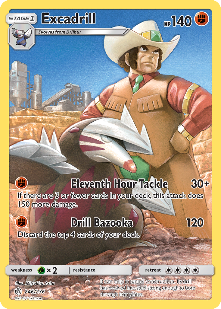 Excadrill (246/236) [Sun & Moon: Cosmic Eclipse] | Jomio and Rueliete's Cards and Comics