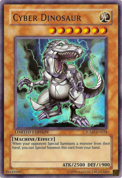 Cyber Dinosaur [JUMP-EN024] Ultra Rare | Jomio and Rueliete's Cards and Comics