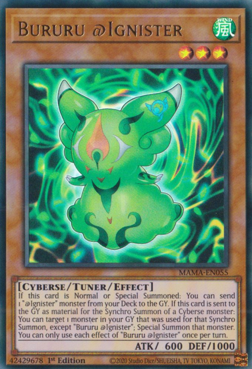 Bururu @Ignister [MAMA-EN055] Ultra Rare | Jomio and Rueliete's Cards and Comics