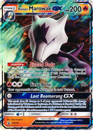 Alolan Marowak GX (SM187) (Jumbo Card) [Sun & Moon: Black Star Promos] | Jomio and Rueliete's Cards and Comics