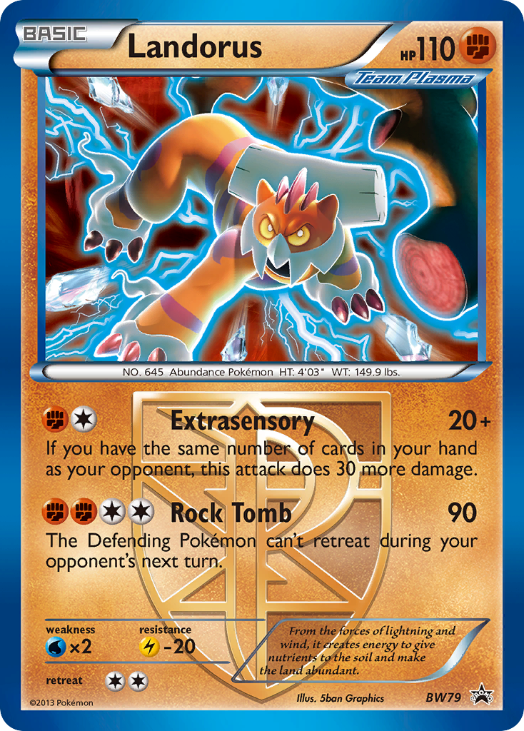 Landorus (BW79) (Team Plasma) [Black & White: Black Star Promos] | Jomio and Rueliete's Cards and Comics