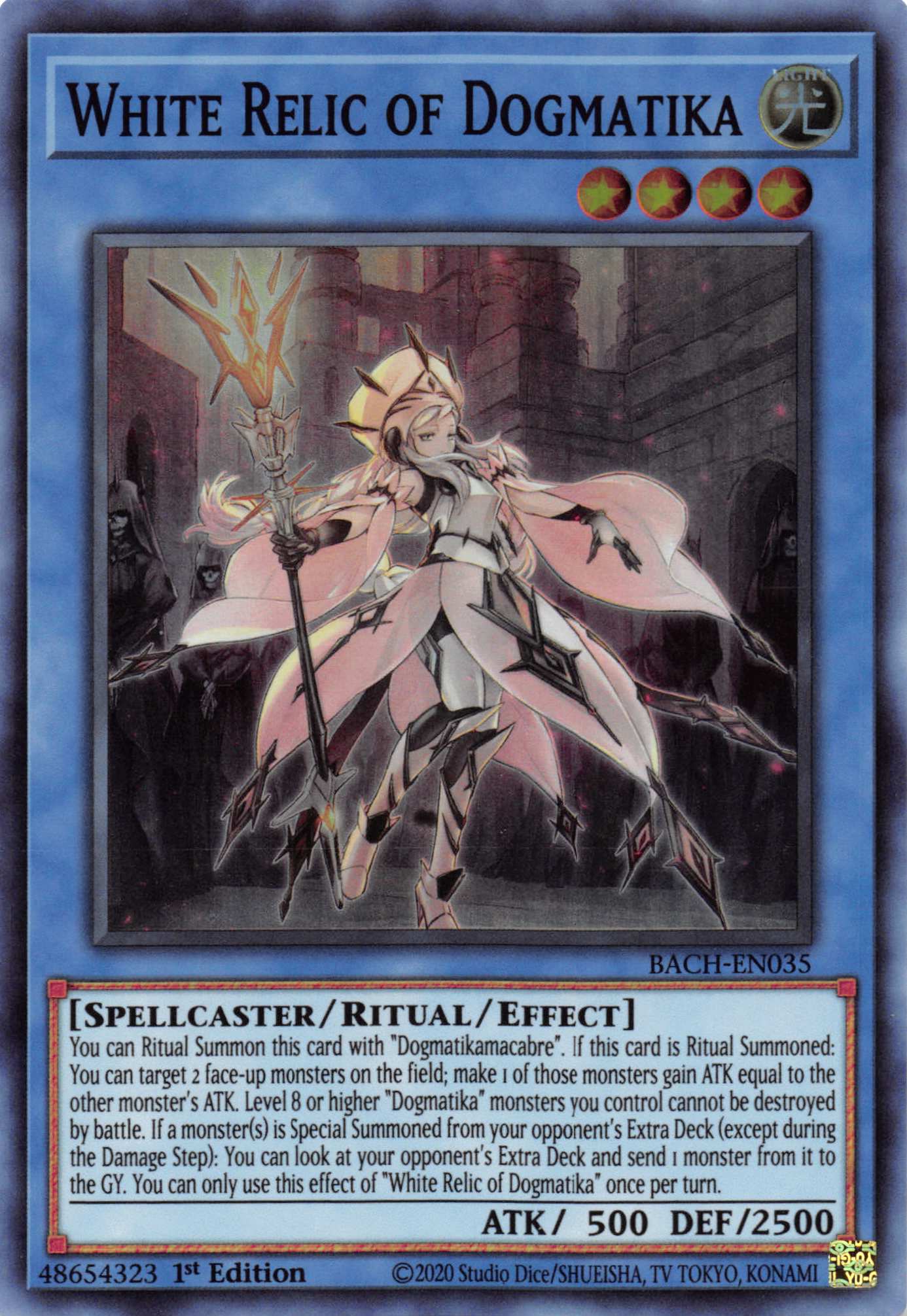White Relic of Dogmatika [BACH-EN035] Super Rare | Jomio and Rueliete's Cards and Comics