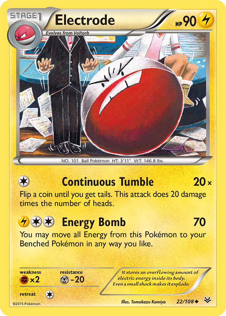Electrode (22/108) [XY: Roaring Skies] | Jomio and Rueliete's Cards and Comics