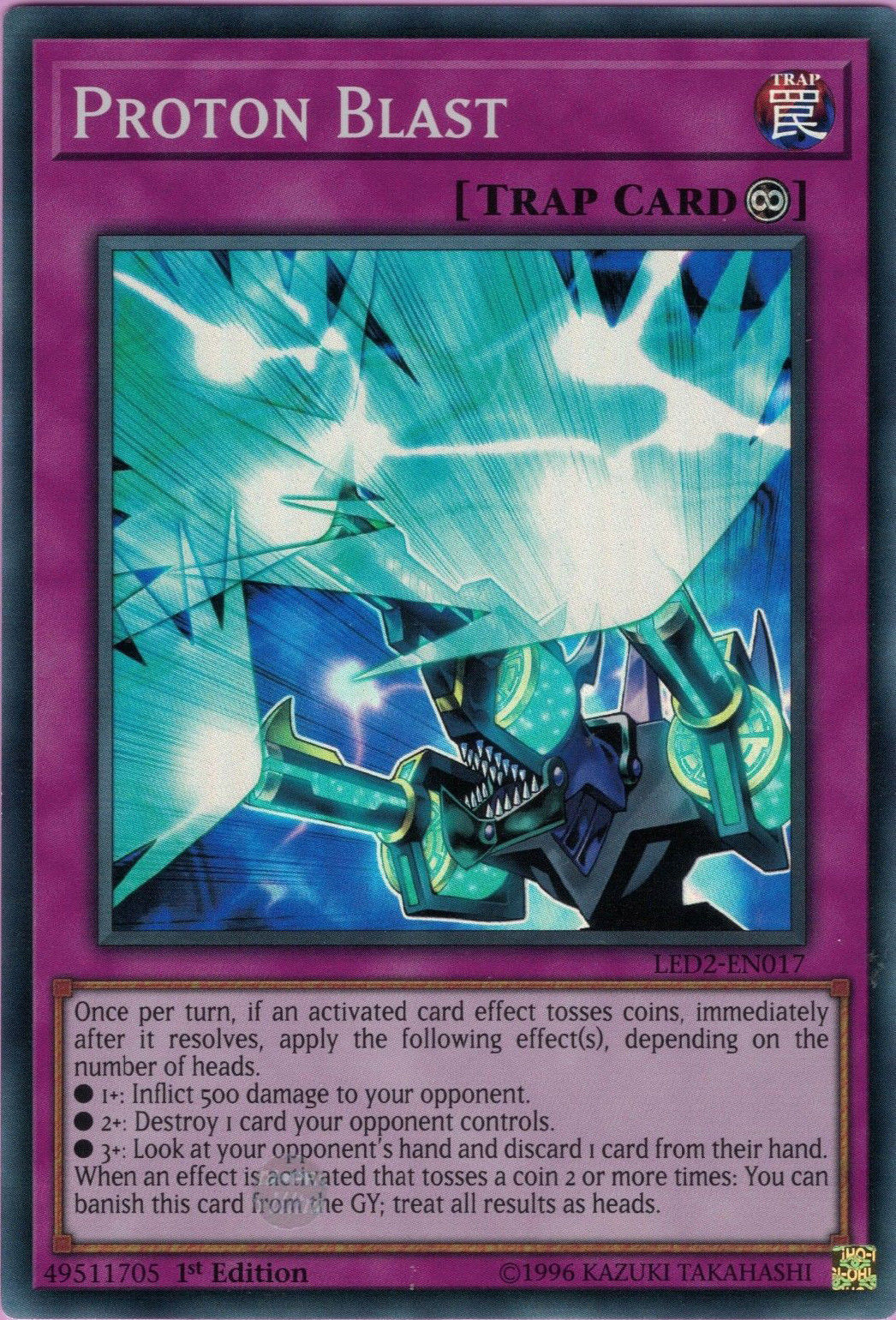Proton Blast [LED2-EN017] Super Rare | Jomio and Rueliete's Cards and Comics