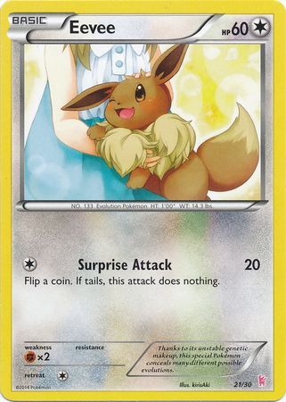 Eevee (21/30) [XY: Trainer Kit - Sylveon] | Jomio and Rueliete's Cards and Comics
