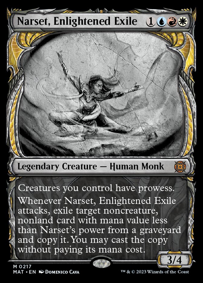 Narset, Enlightened Exile (Showcase Halo Foil) [March of the Machine: The Aftermath] | Jomio and Rueliete's Cards and Comics