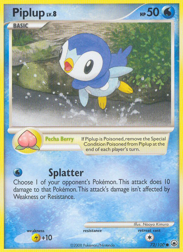Piplup (72/100) [Diamond & Pearl: Majestic Dawn] | Jomio and Rueliete's Cards and Comics