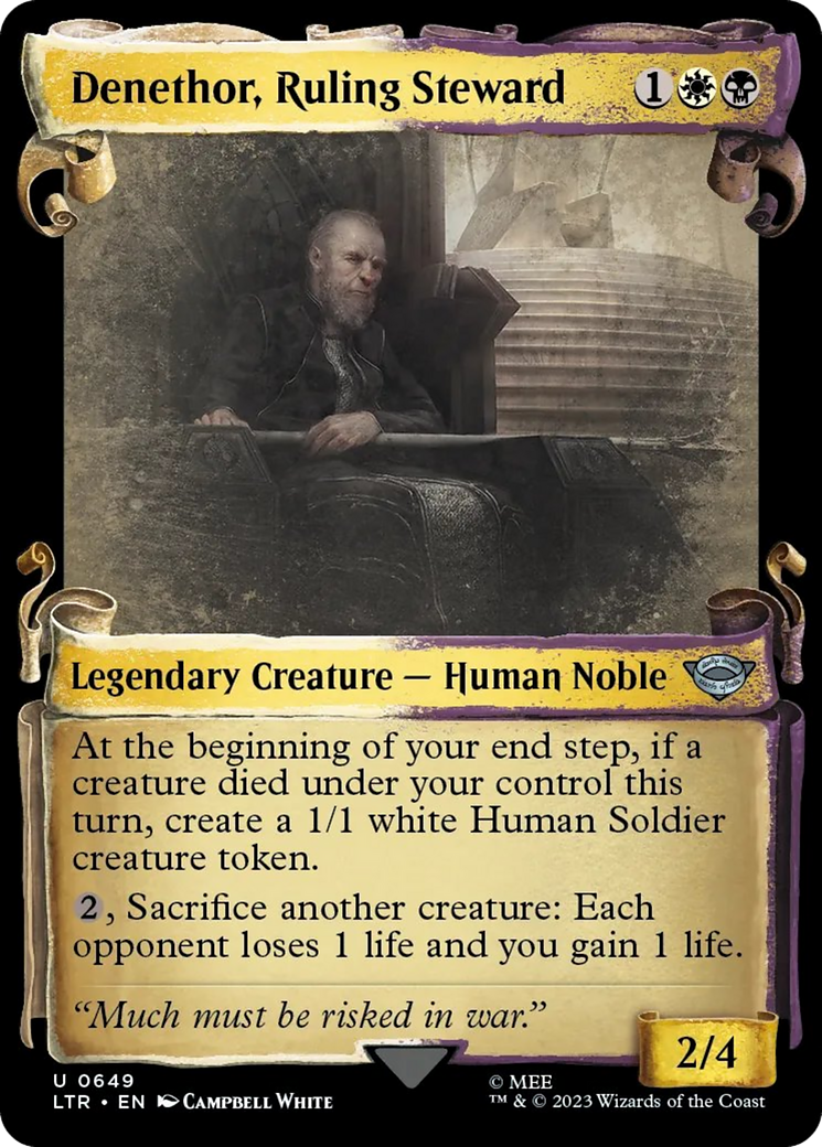Denethor, Ruling Steward [The Lord of the Rings: Tales of Middle-Earth Showcase Scrolls] | Jomio and Rueliete's Cards and Comics
