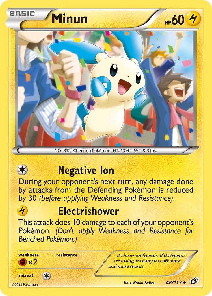 Minun (48/113) [Black & White: Legendary Treasures] | Jomio and Rueliete's Cards and Comics