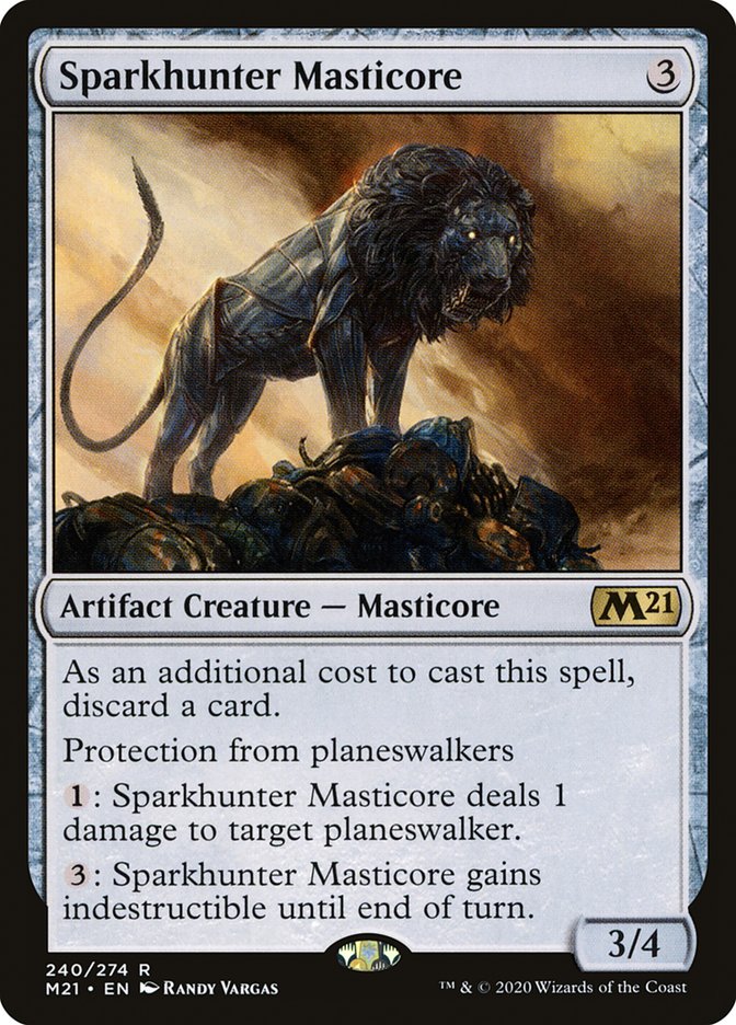 Sparkhunter Masticore [Core Set 2021] | Jomio and Rueliete's Cards and Comics