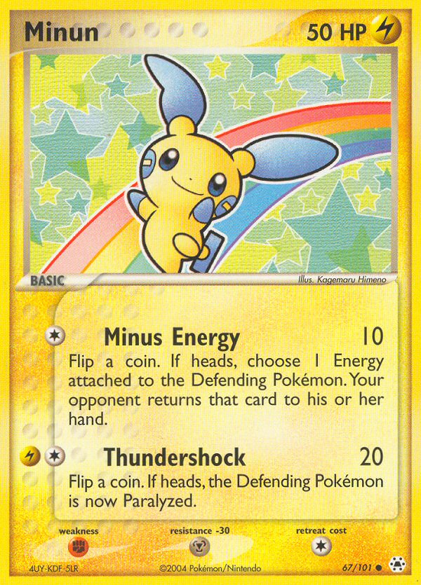 Minun (67/101) [EX: Hidden Legends] | Jomio and Rueliete's Cards and Comics