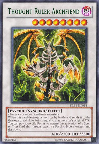 Thought Ruler Archfiend (Green) [DL11-EN014] Rare | Jomio and Rueliete's Cards and Comics