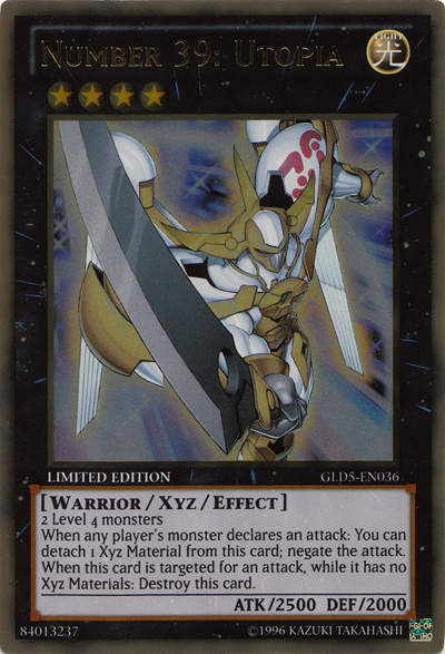 Number 39: Utopia [GLD5-EN036] Gold Rare | Jomio and Rueliete's Cards and Comics