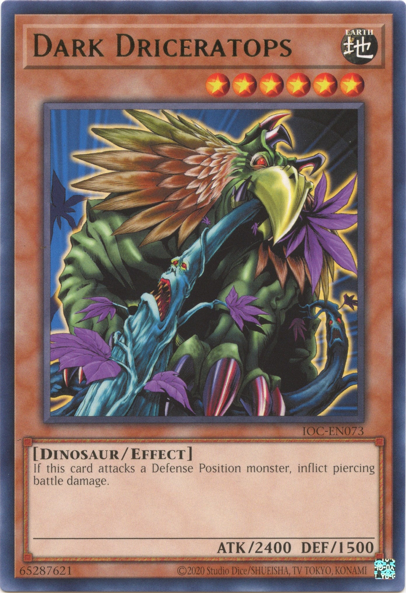 Dark Driceratops (25th Anniversary) [IOC-EN073] Rare | Jomio and Rueliete's Cards and Comics
