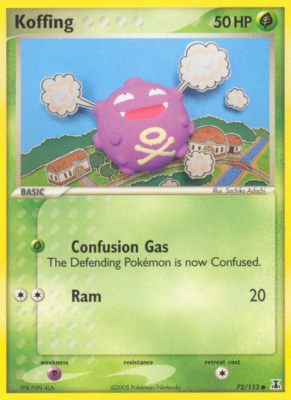 Koffing (72/113) [EX: Delta Species] | Jomio and Rueliete's Cards and Comics