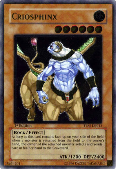 Criosphinx [TLM-EN013] Ultimate Rare | Jomio and Rueliete's Cards and Comics