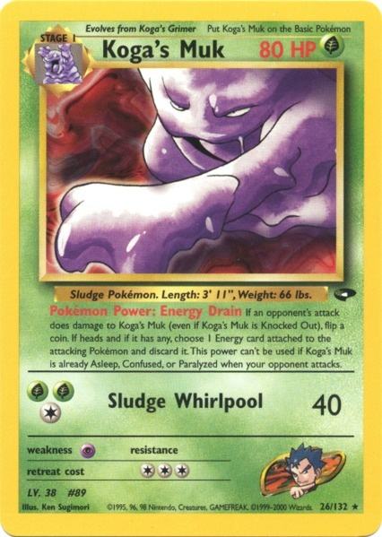 Koga's Muk (26/132) [Gym Challenge Unlimited] | Jomio and Rueliete's Cards and Comics