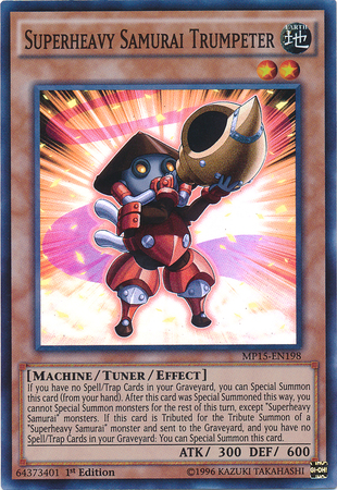 Superheavy Samurai Trumpeter [MP15-EN198] Super Rare | Jomio and Rueliete's Cards and Comics