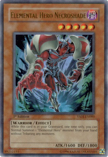 Elemental HERO Necroshade [YSDJ-EN000] Ultra Rare | Jomio and Rueliete's Cards and Comics