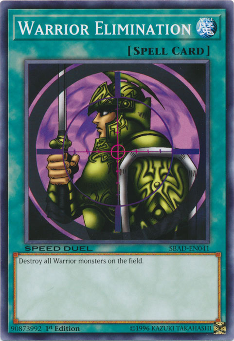 Warrior Elimination [SBAD-EN041] Common | Jomio and Rueliete's Cards and Comics