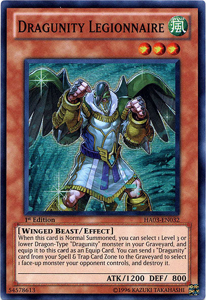Dragunity Legionnaire [HA03-EN032] Super Rare | Jomio and Rueliete's Cards and Comics