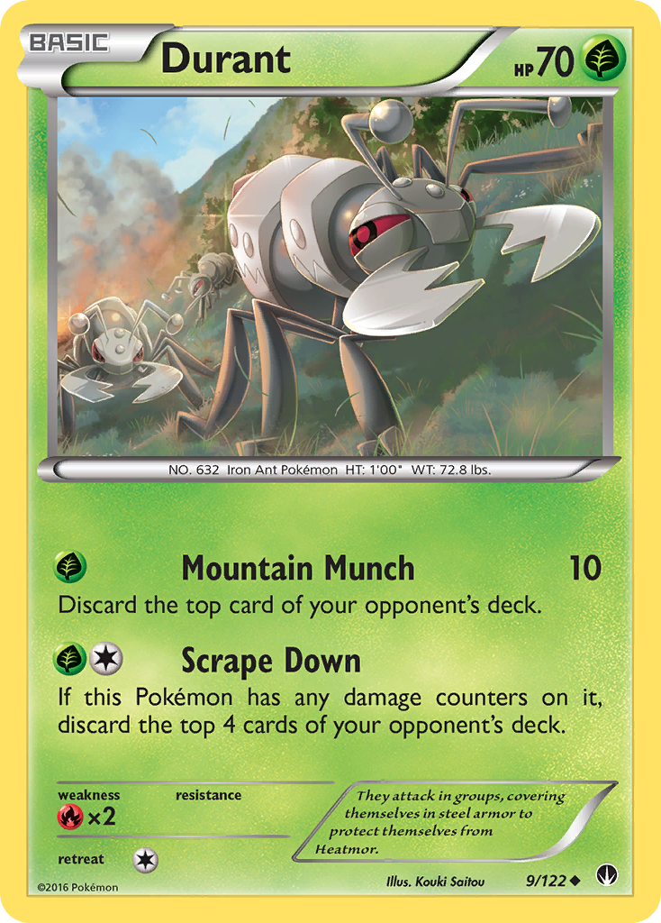 Durant (9/122) [XY: BREAKpoint] | Jomio and Rueliete's Cards and Comics