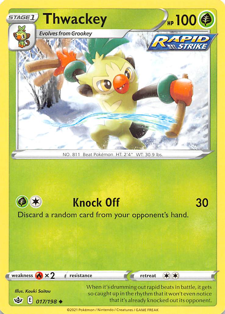 Thwackey (017/198) [Sword & Shield: Chilling Reign] | Jomio and Rueliete's Cards and Comics