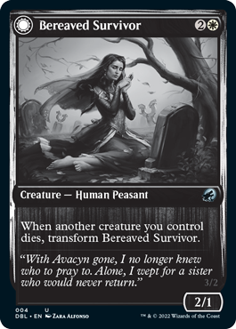 Bereaved Survivor // Dauntless Avenger [Innistrad: Double Feature] | Jomio and Rueliete's Cards and Comics