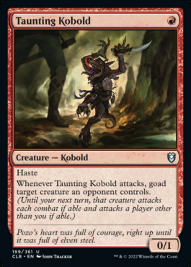 Taunting Kobold [Commander Legends: Battle for Baldur's Gate] | Jomio and Rueliete's Cards and Comics