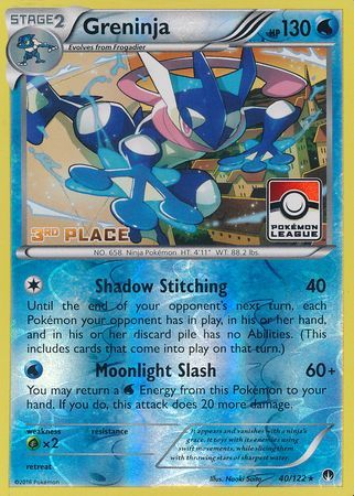Greninja (40/122) (League Promo 3rd Place) [XY: BREAKpoint] | Jomio and Rueliete's Cards and Comics